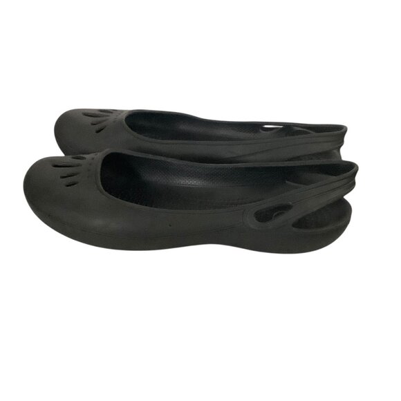 Crocs Black Thea Slingback Slip On Ballet Flat Sandals Shoes Women Size 10 - Picture 6 of 8